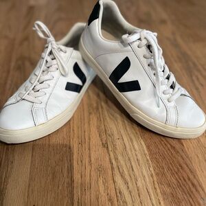 Veja White and Black Sneakers